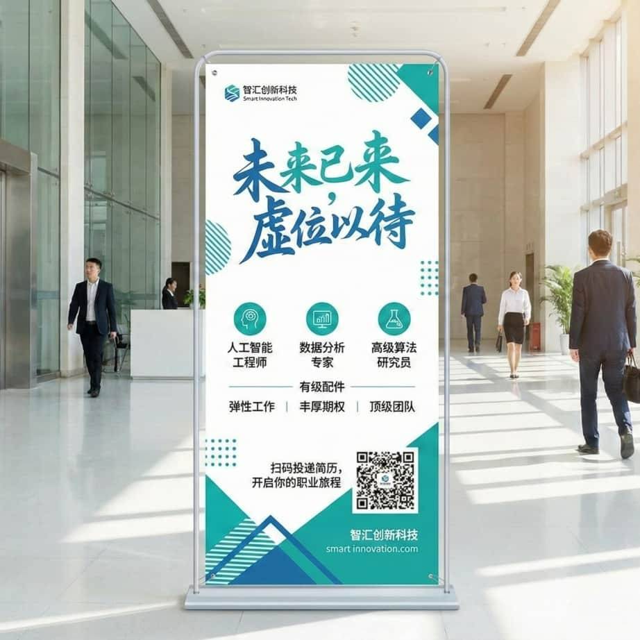 招聘海报上的二维码2