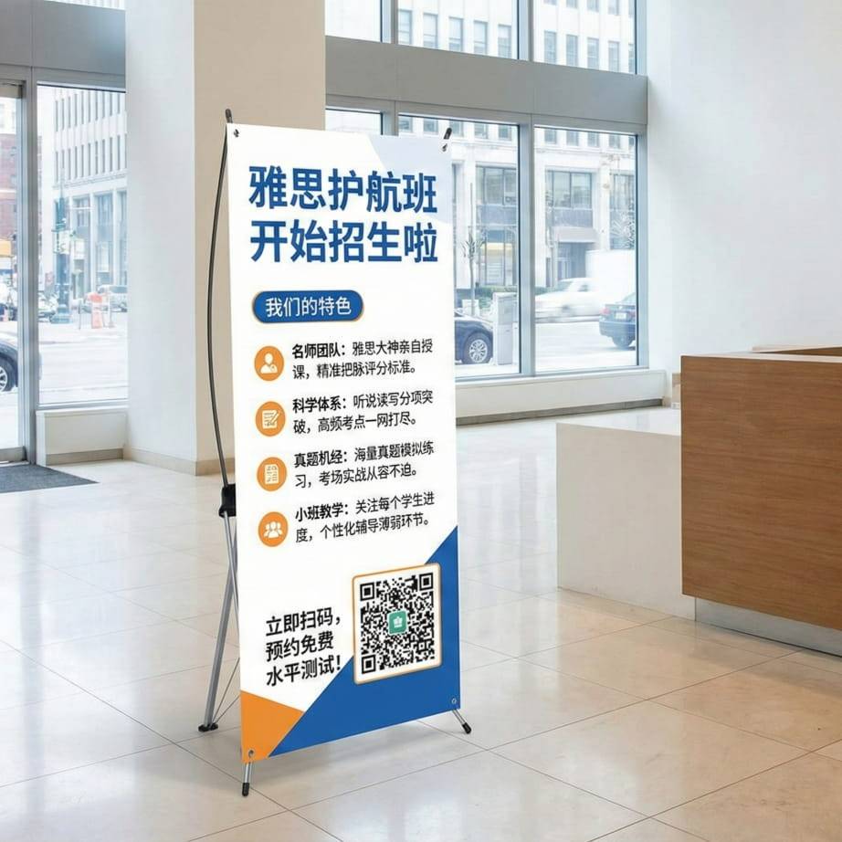 X展架上的二维码2