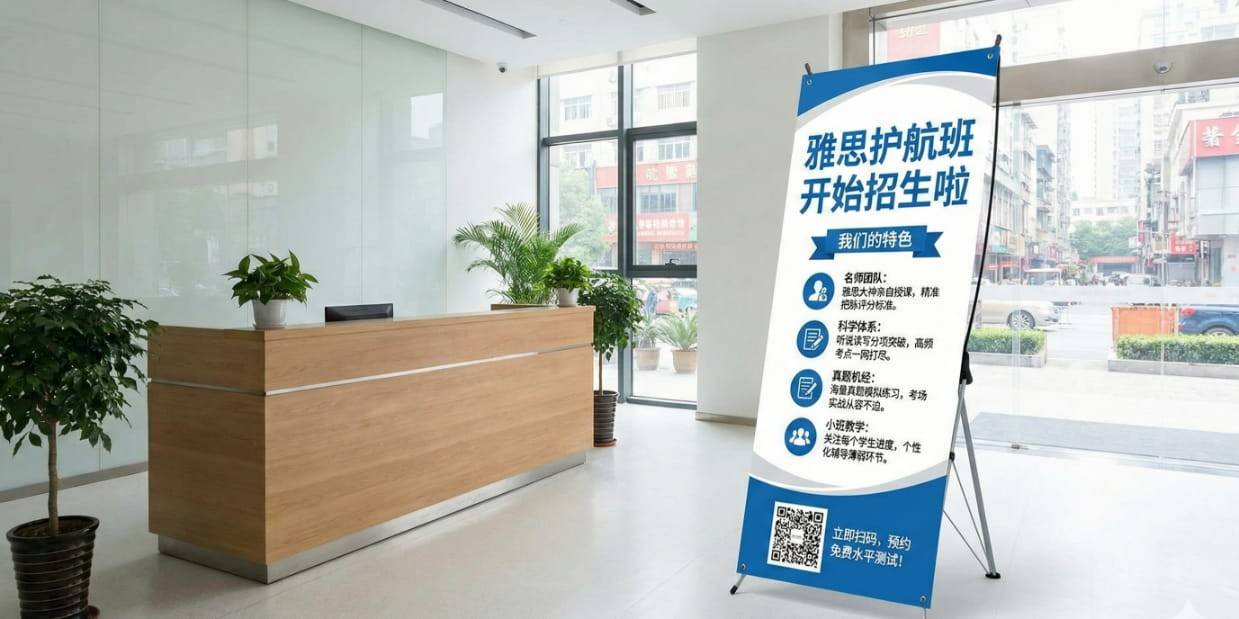 X展架上的二维码3