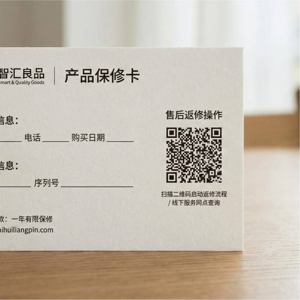 保修卡上的二维码2