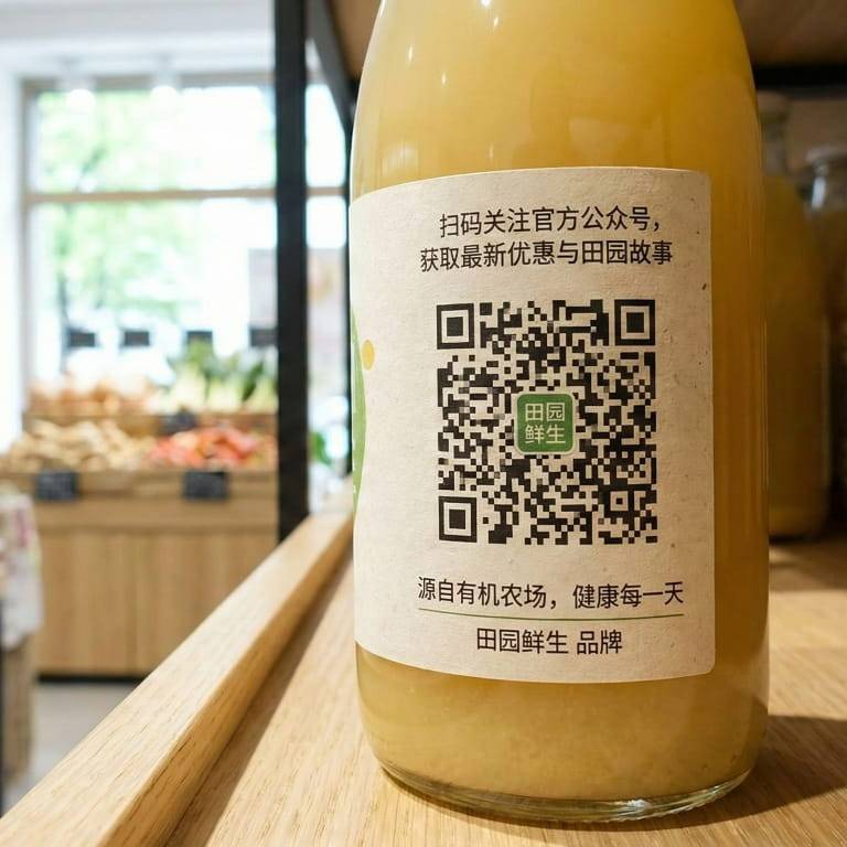 瓶贴上的二维码1