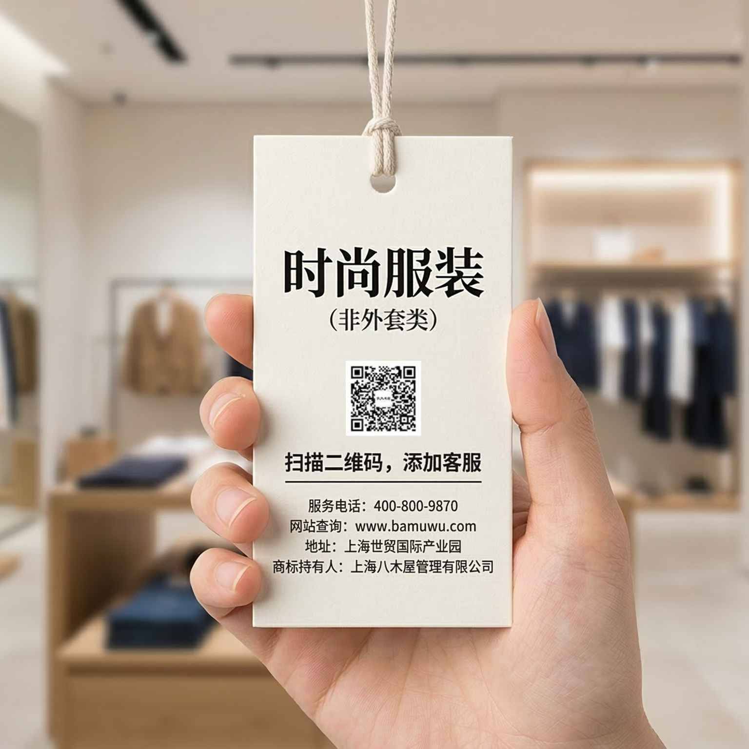 衣服吊牌上的二维码2